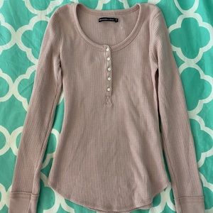 Abercrombie & Fitch mauve henley!!